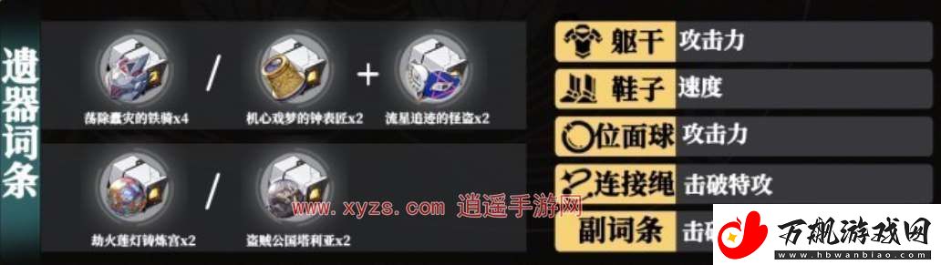 崩坏星穹铁道流萤遗器属性词条搭配攻略