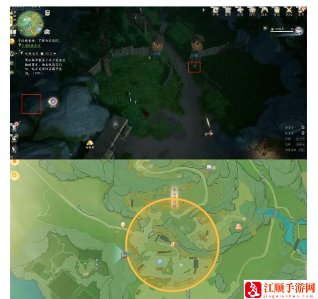 射雕手游黑松林搜奇宝藏图位置大全 黑松林搜奇宝藏图位置分布一览[多图]图片2