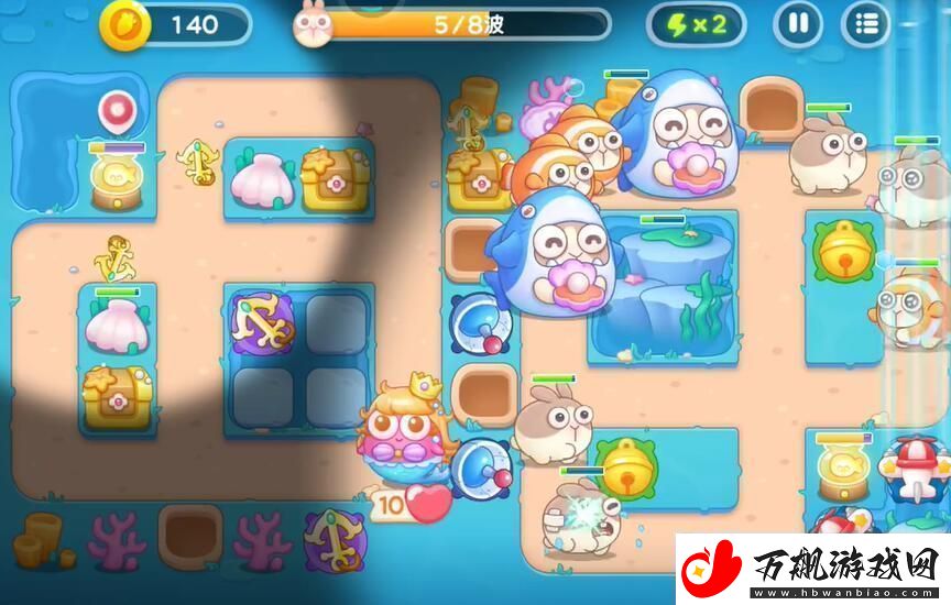 保卫萝卜4海的闺女第58关怎么完美通关
