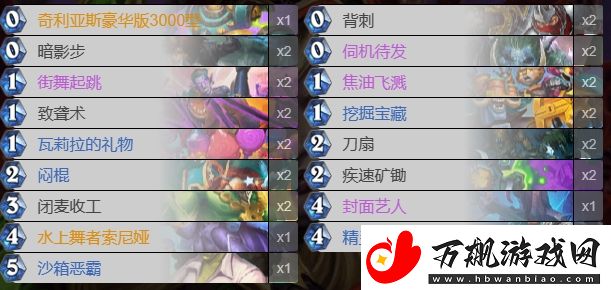 炉石传说涂毒贼卡组怎么搭配