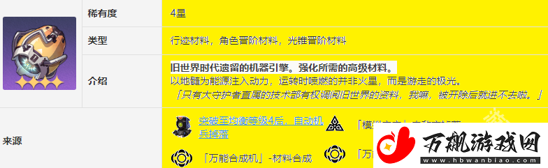 崩坏星穹铁道桑博突破材料是什么