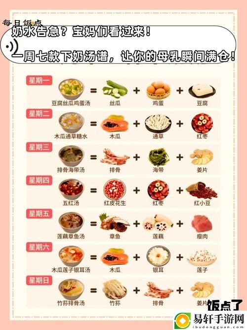 奶水不足吃什么下奶快