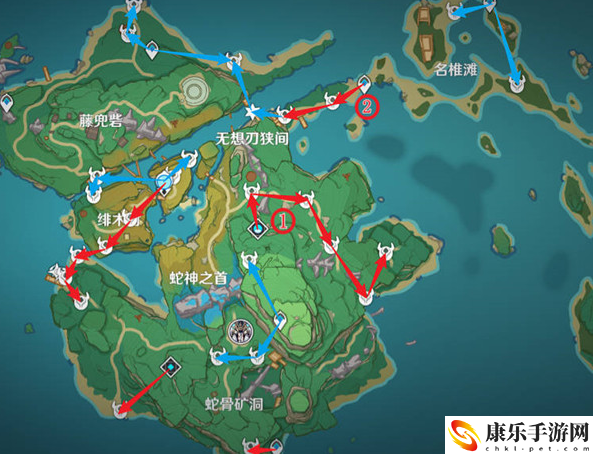 原神刀镡采集路线总览